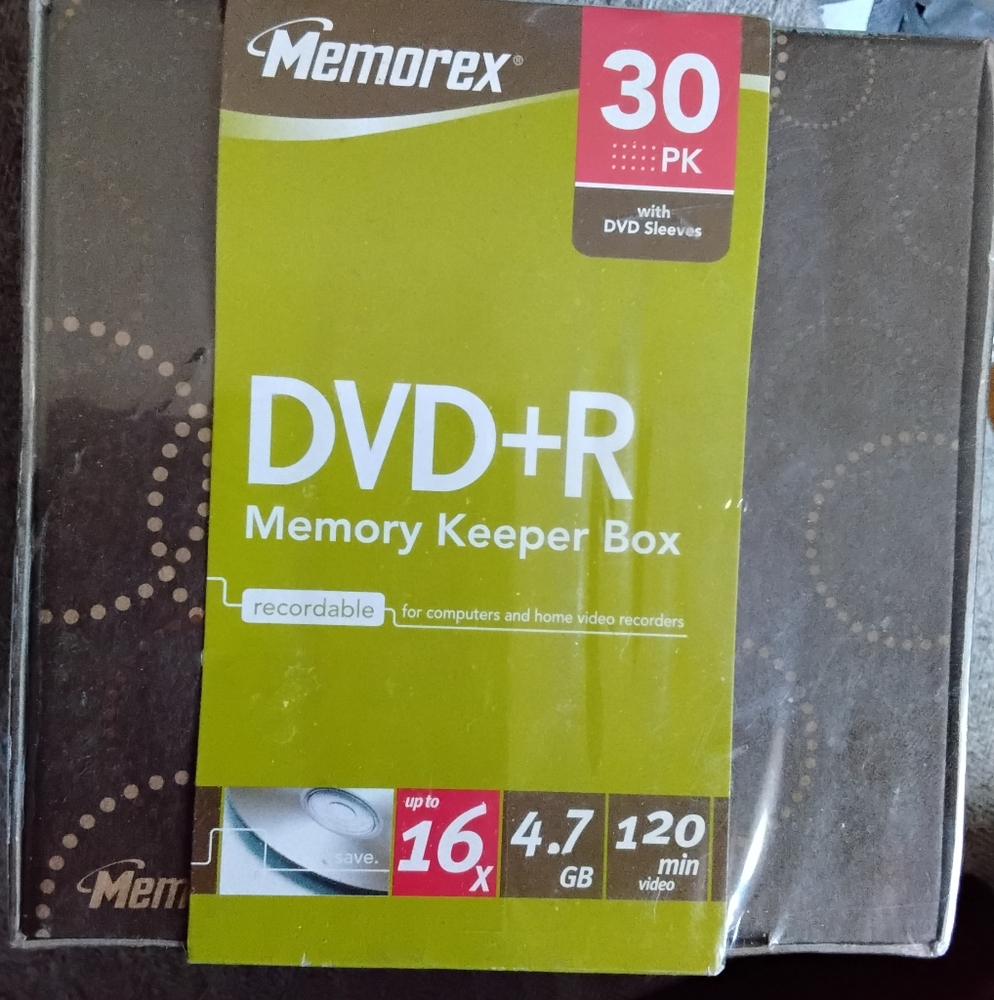 DVD+R Memory Keeper Box - 30 Pack BNIB